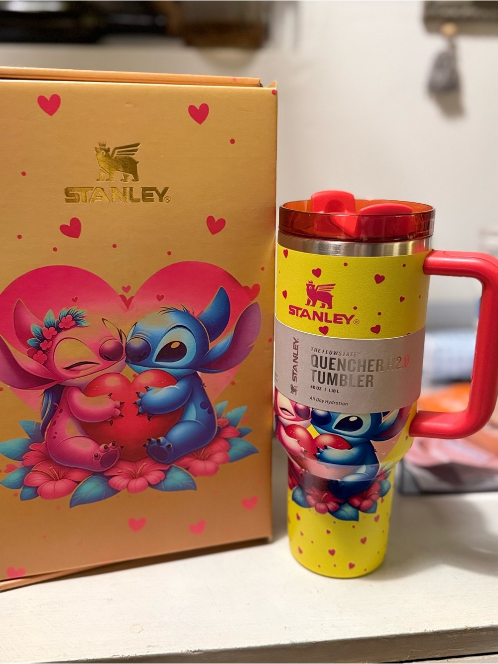Lilo and stitch Stanley H2.0' Tumbler loveshack fancy- Disney Stitch Design